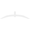 Ekena Millwork Archdale Architectural Grade PVC Gable Bracket, 108"W x 27"H x 2"D x 6"F, 6/12 Pitch GBP108X27X0206ARC00 - alternate 2
